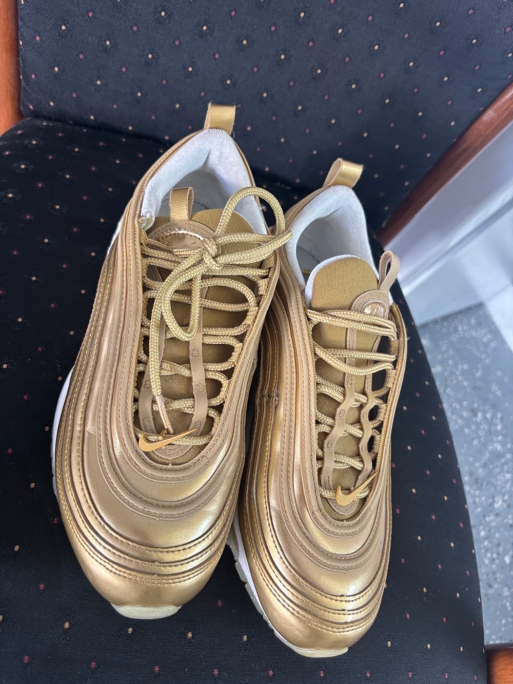 Nike Metallic Gold Women's Athletic Shoes
